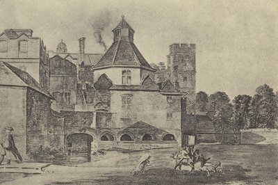 Cocina del colegio de Eton, c. 1780 (grabado) de English School