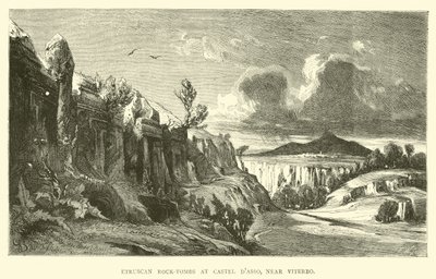 Tumbas de Roca Etruscas en Castel d