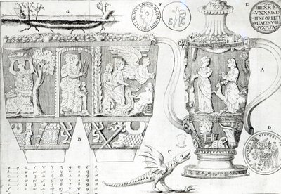 Jarrón etrusco y diseños de English School