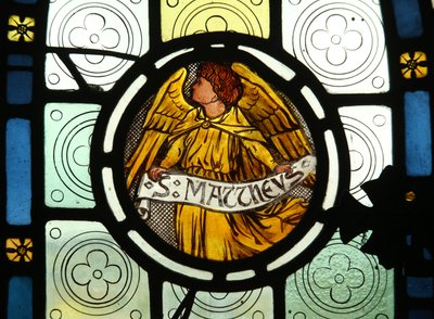 Emblema del evangelista: San Mateo de English School