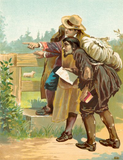 El evangelista señala a Christian la puerta de entrada de English School