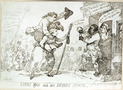 Cada Hombre tiene su Caballo de Hobby, publicado en 1784 de English School