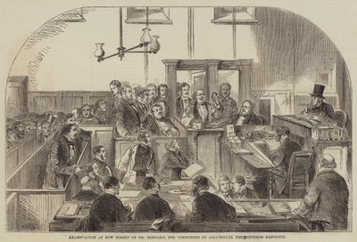 Examen en Bow Street del Dr. Bernard, por conspirar para asesinar al emperador Napoleón de English School