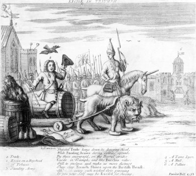 Excise en Triunfo, 1733 de English School