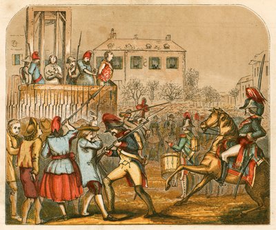 Ejecución de Luis XVI de Francia de English School