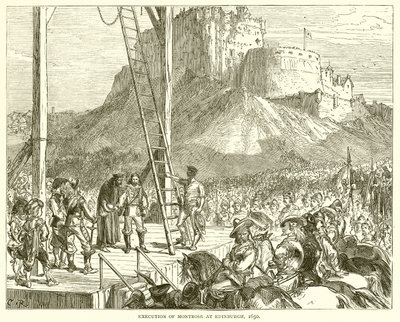 Ejecución de Montrose en Edimburgo, 1650 de English School
