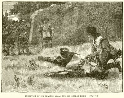 Ejecución de Sir Charles Lucas y Sir George Lisle de English School
