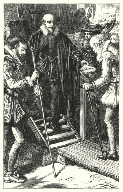 Ejecución de Sir Walter Raleigh de English School