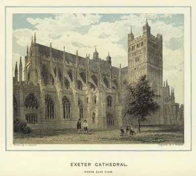 Catedral de Exeter, vista noreste de English School