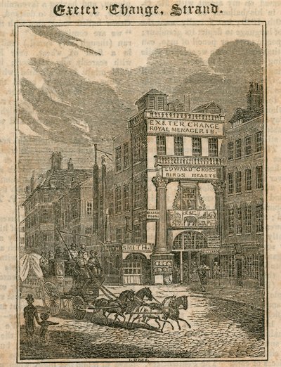 Exeter Change, The Strand, Londres de English School