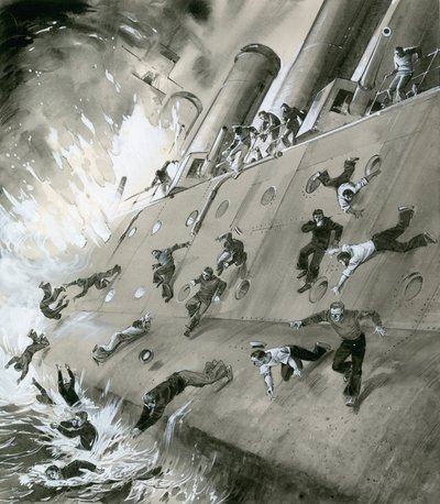 Explosión del HMS Natal en 1915 de English School
