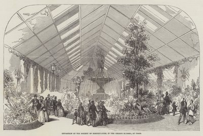 Exposición de la Sociedad de Horticultura, en los Campos Elíseos, en París de English School