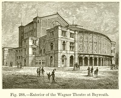 Exterior del Teatro Wagner en Bayreuth de English School
