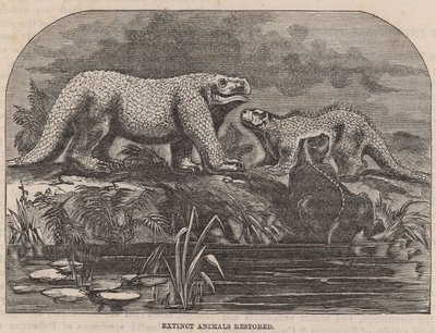 Animales extintos restaurados y exhibidos en el Palacio de Cristal de English School