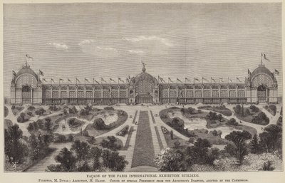 Fachada del edificio de la Exposición Internacional de París de English School