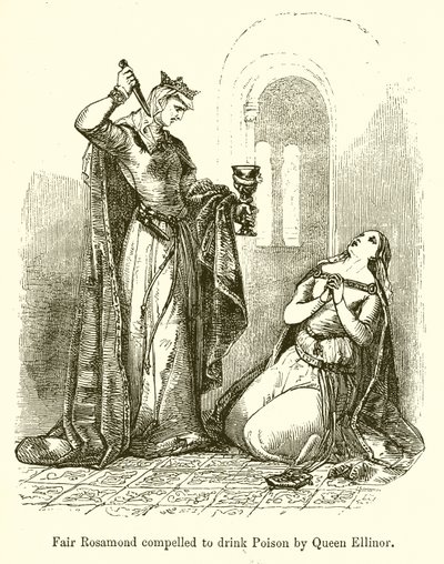 Bella Rosamunda obligada a beber veneno por la reina Ellinor de English School