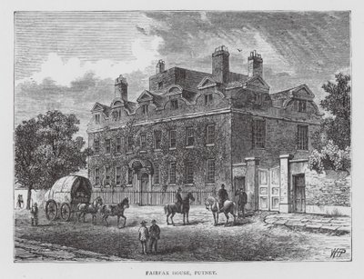 Fairfax House, Putney (litografía) de English School