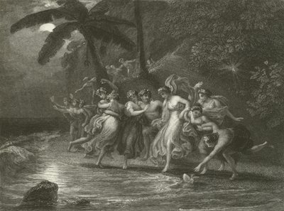 Hadas en la orilla del mar de English School