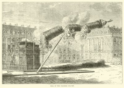 Caída de la columna Vendôme, abril 1871 de English School