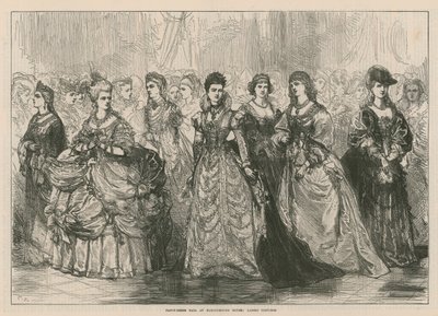 Baile de disfraces en Marlborough House - Trajes de damas de English School