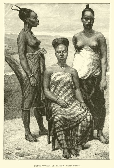 Mujeres Fanti de Elmina, Costa de Oro de English School