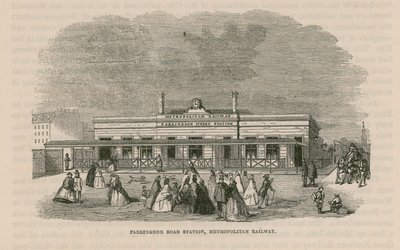 Estación de Farringdon Road en el Ferrocarril Metropolitano de English School