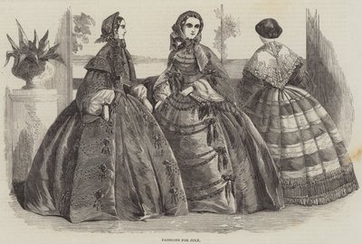 Modas para julio (grabado) de English School