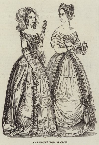 Moda para marzo (grabado) de English School