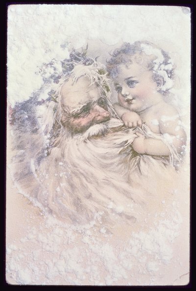 Papá Noel y un Niño de English School
