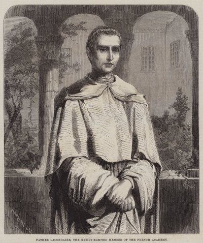 Padre Lacordaire, el recién elegido miembro de la Academia Francesa de English School