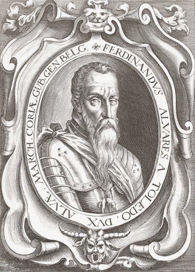 Fernando Álvarez de Toledo y Pimentel, 3rd Duke of Alba (engraving) de English School