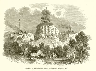 Festival del Ser Supremo celebrado en París, 1794 de English School
