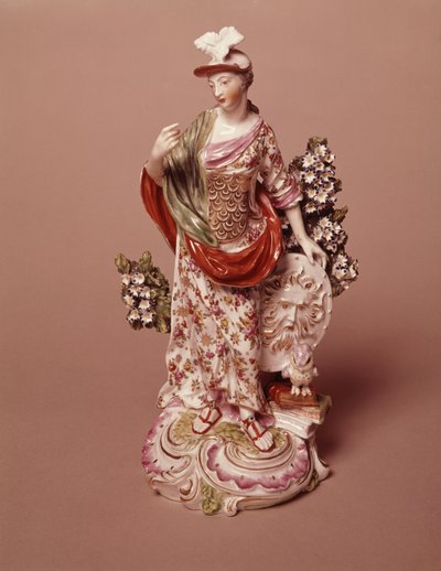 Figura de la diosa Atenea, Derby Porcelain Works, c.1800 de English School