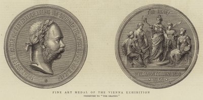 Medalla de Bellas Artes de la Exposición de Viena (grabado) de English School