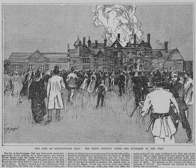 Incendio en Sandringham, Norfolk de English School