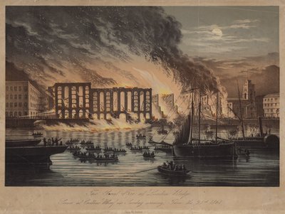 Incendio cerca del Puente de Londres de English School