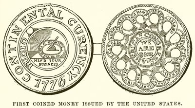 Primer dinero acuñado emitido por los Estados Unidos de English School