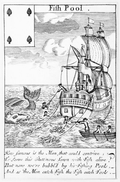 Carta de juego de Fish Pool de English School