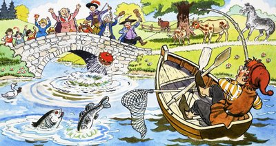 Pescando el sombrero del alcalde de English School