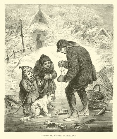 Pesca en invierno en Holanda de English School