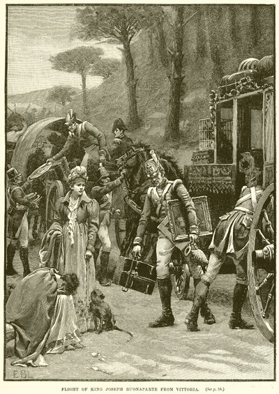 Huida del Rey José Bonaparte de Vitoria de English School