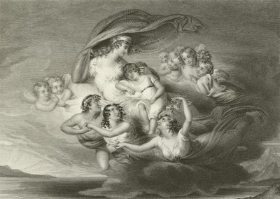 Huida de Venus con Ascanius de English School