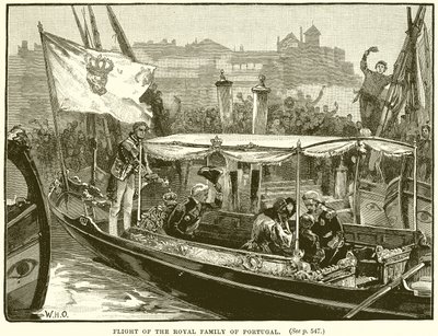 La huida de la familia real de Portugal de English School