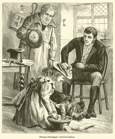 Florence Nightingale, su primer paciente de English School