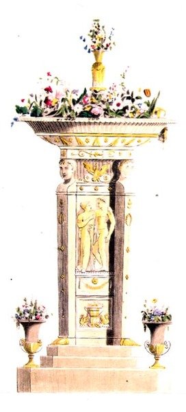 Soporte para flores, placa 125 de Ackermann