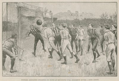 Partido de la Copa Challenge de la Asociación de Fútbol en Kennington Oval de English School
