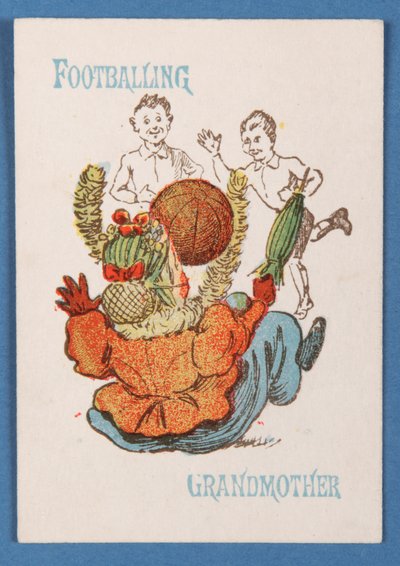 Abuela futbolista, del juego de cartas Happy Families, c.1890-1900 de English School