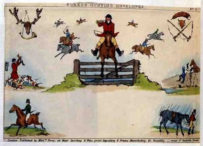 Sobre de Caza de Fores, pub. por Messrs Fores, c.1840 de English School