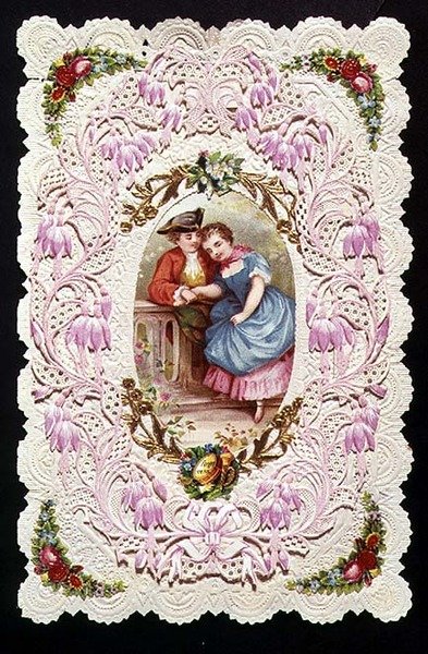No Me Olvides, Tarjeta Victoriana (collage) de English School