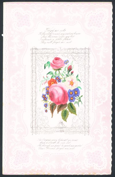 Tarjeta del Día de San Valentín No me olvides de English School